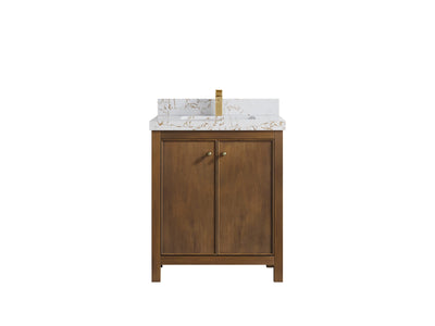 Chicago Teak 30 in. W x 22 in. D Single Sink Bathroom Vanity