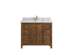 Chicago Teak 42 in. W x 22 in. D Single Sink Bathroom Vanity - photo 38