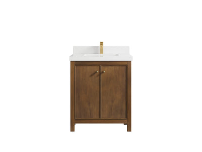 Chicago Teak 30 in. W x 22 in. D Single Sink Bathroom Vanity