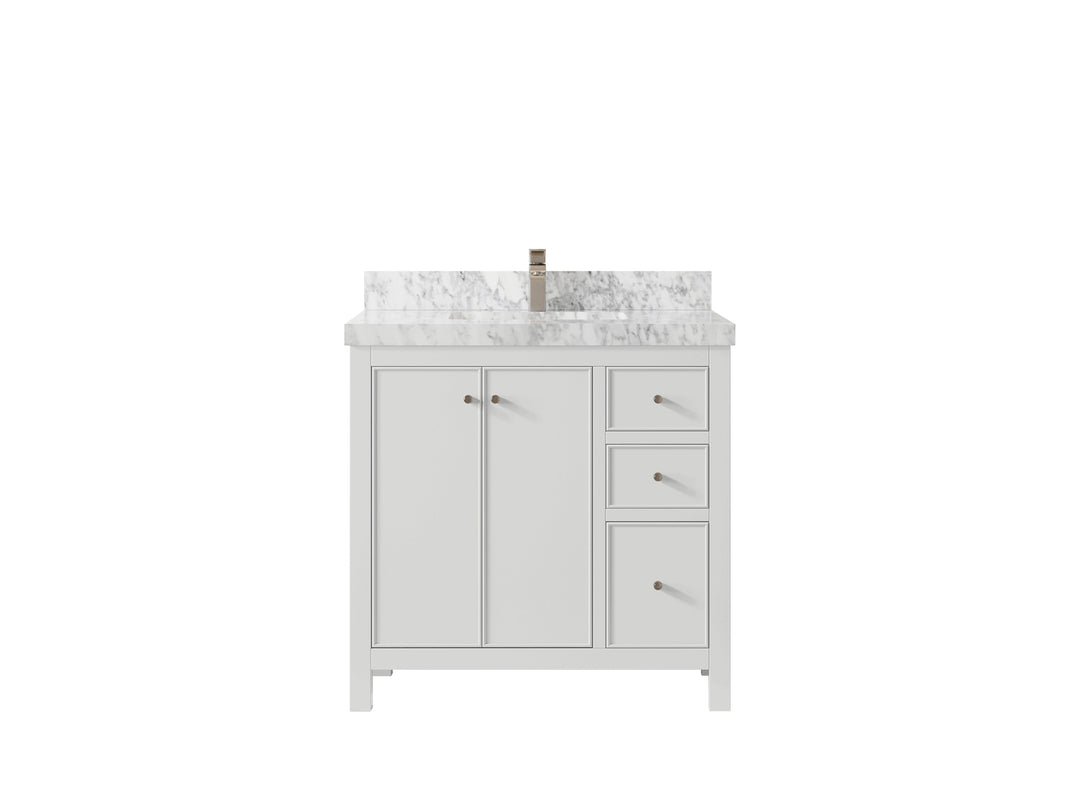Chicago 36 in. W x 22 in. D Center Sink Bathroom Vanity