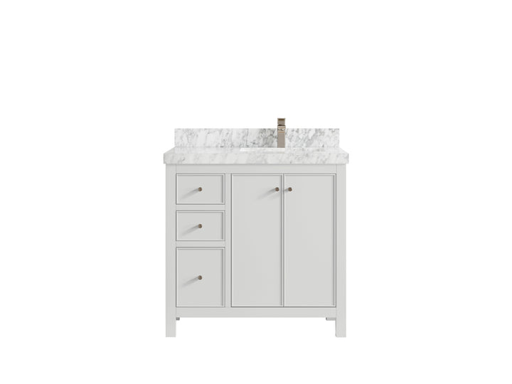 Chicago 36 in. W x 22 in. D Right Offset Sink Bathroom Vanity - photo 10
