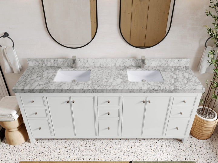Chicago 84 in. W x 22 in. D Double Sink Bathroom Vanity - photo 18