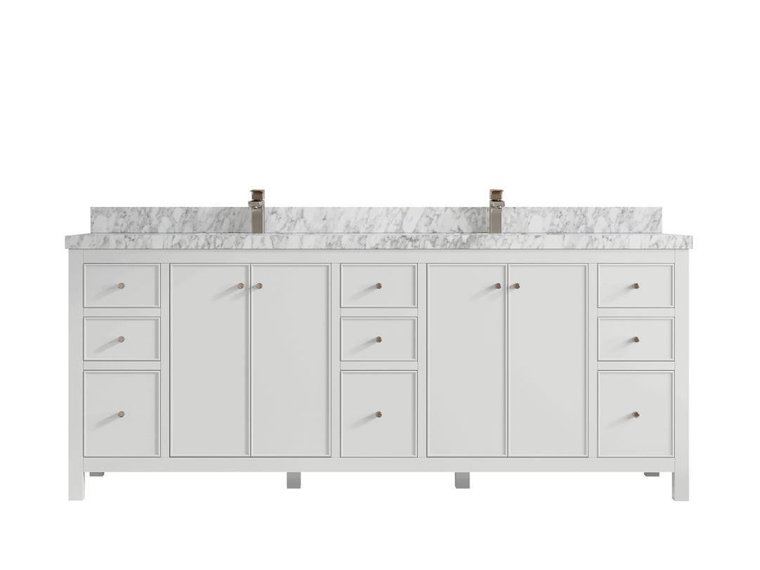 Chicago 84 in. W x 22 in. D Double Sink Bathroom Vanity