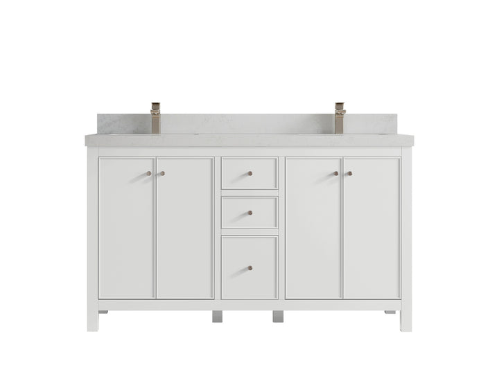 Chicago 60 in. W x 22 in. D Double Sink Bathroom Vanity - photo 13