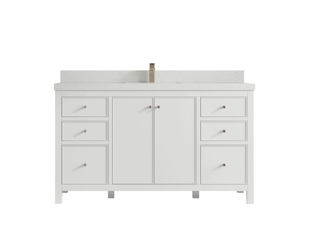 Chicago 60 in. W x 22 in. D Single Sink Bathroom Vanity