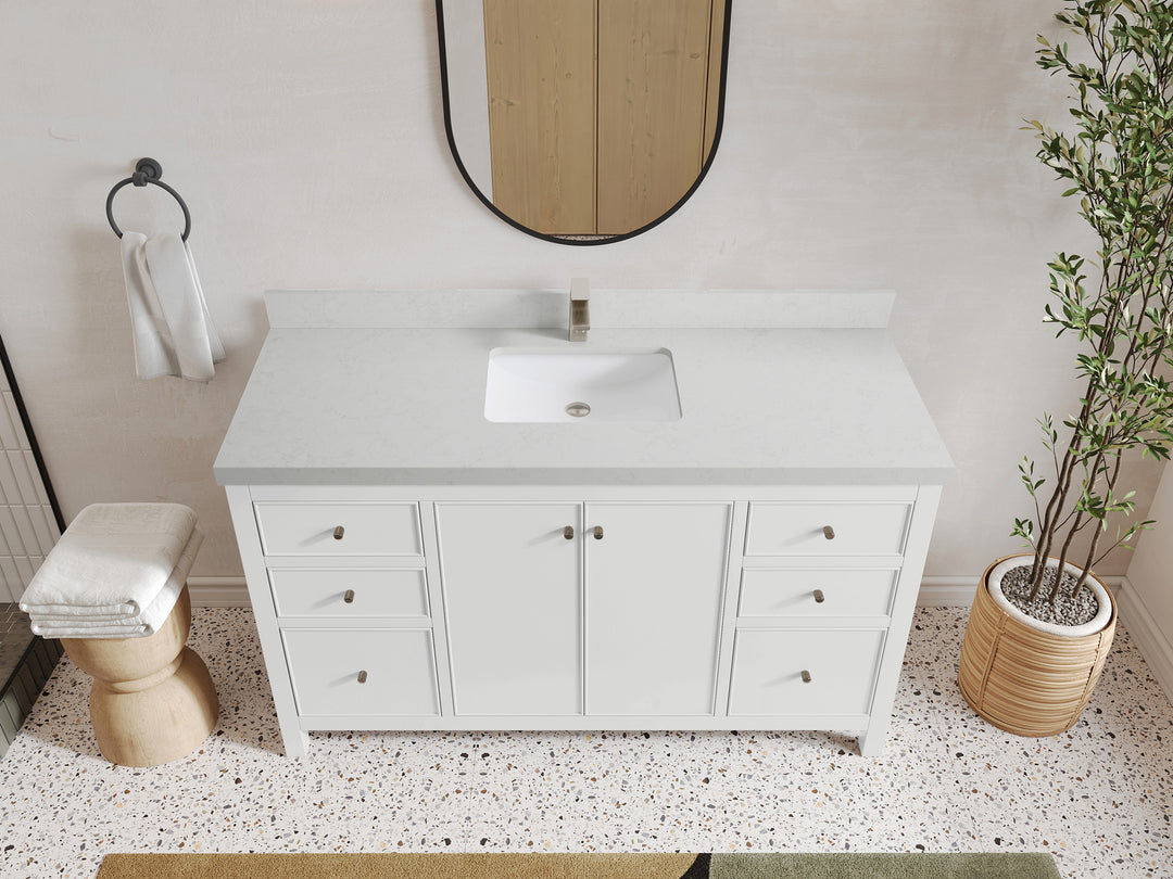 Chicago 60 in. W x 22 in. D Single Sink Bathroom Vanity