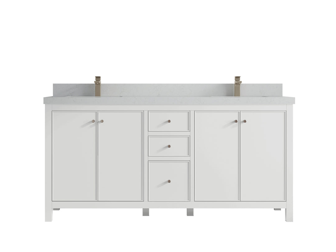 Chicago 72 in. W x 22 in. D Double Sink Bathroom Vanity