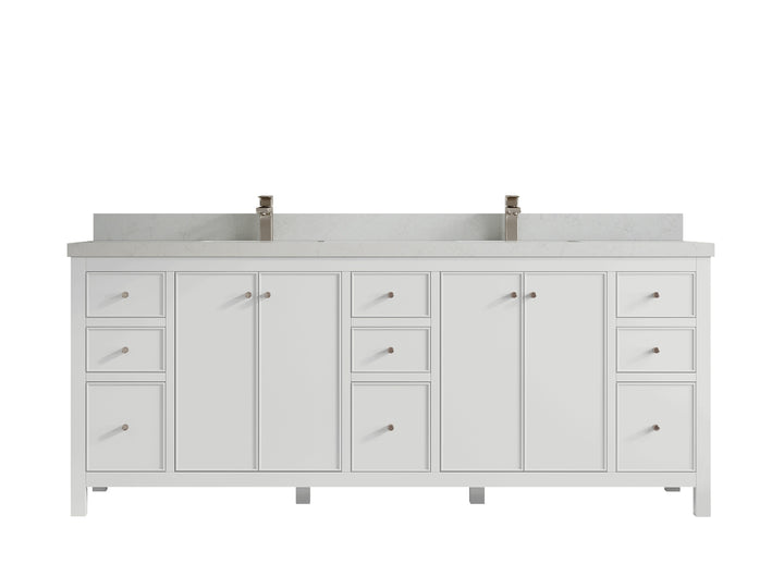 Chicago 84 in. W x 22 in. D Double Sink Bathroom Vanity - photo 21