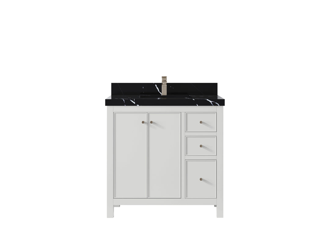 Chicago 36 in. W x 22 in. D Center Sink Bathroom Vanity