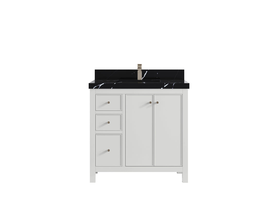 Chicago 36 in. W x 22 in. D Center Sink Bathroom Vanity