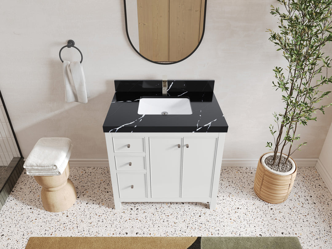Chicago 36 in. W x 22 in. D Center Sink Bathroom Vanity