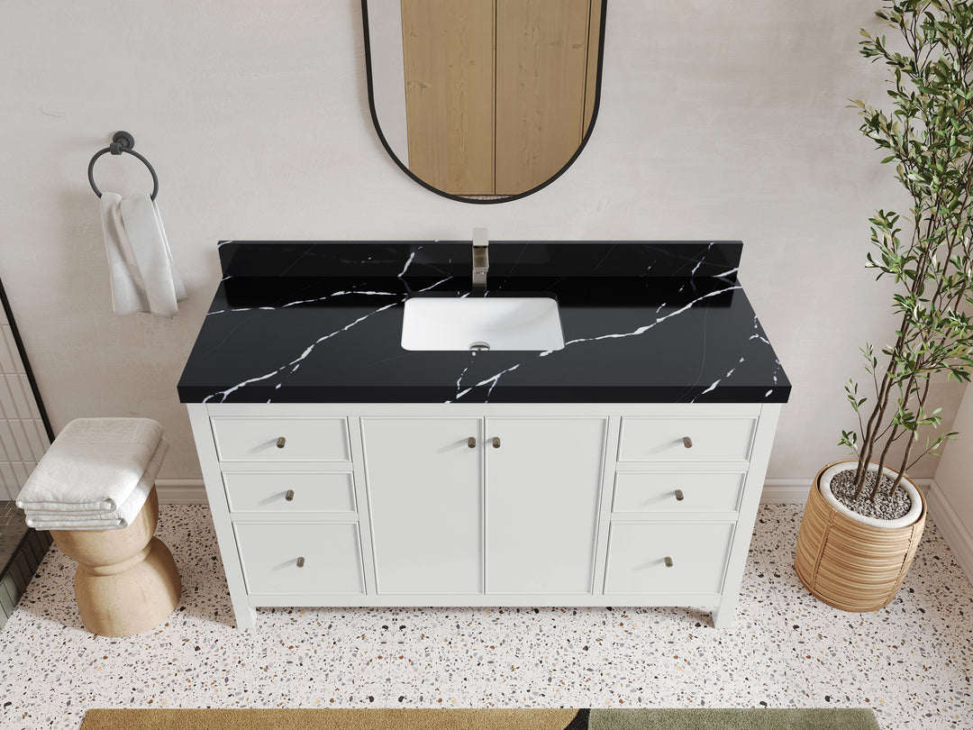 Chicago 60 in. W x 22 in. D Single Sink Bathroom Vanity