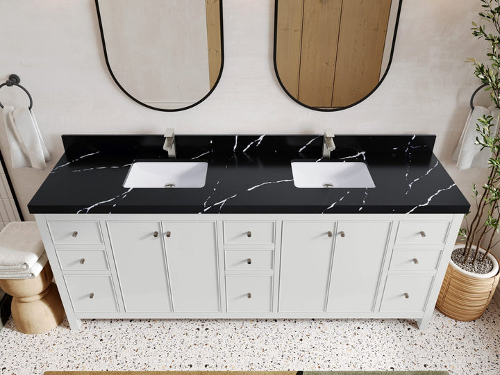 Chicago 84 in. W x 22 in. D Double Sink Bathroom Vanity - photo 8