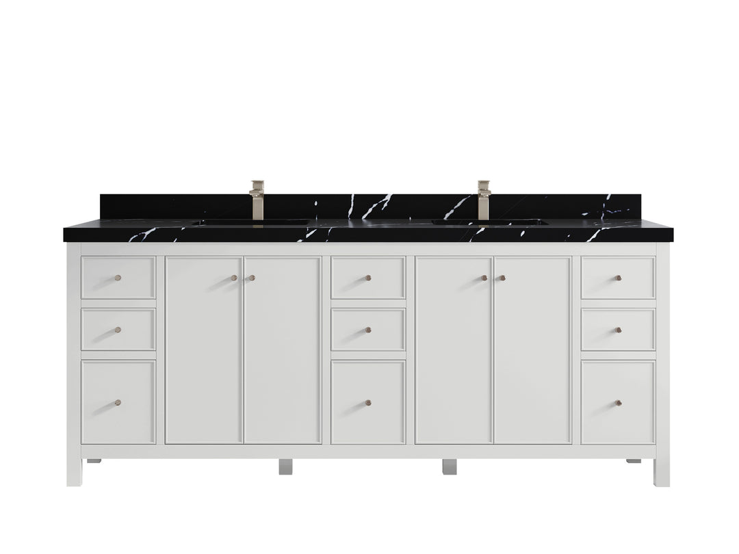 Chicago 84 in. W x 22 in. D Double Sink Bathroom Vanity