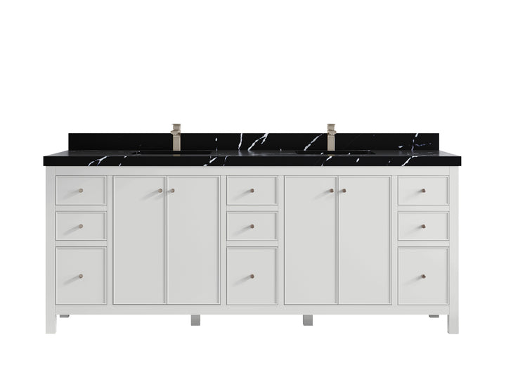Chicago 84 in. W x 22 in. D Double Sink Bathroom Vanity - photo 9
