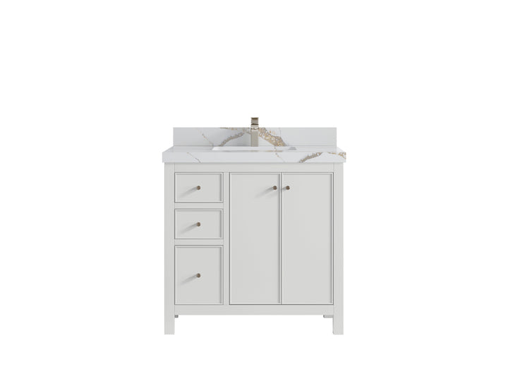Chicago 36 in. W x 22 in. D Center Sink Bathroom Vanity - photo 15