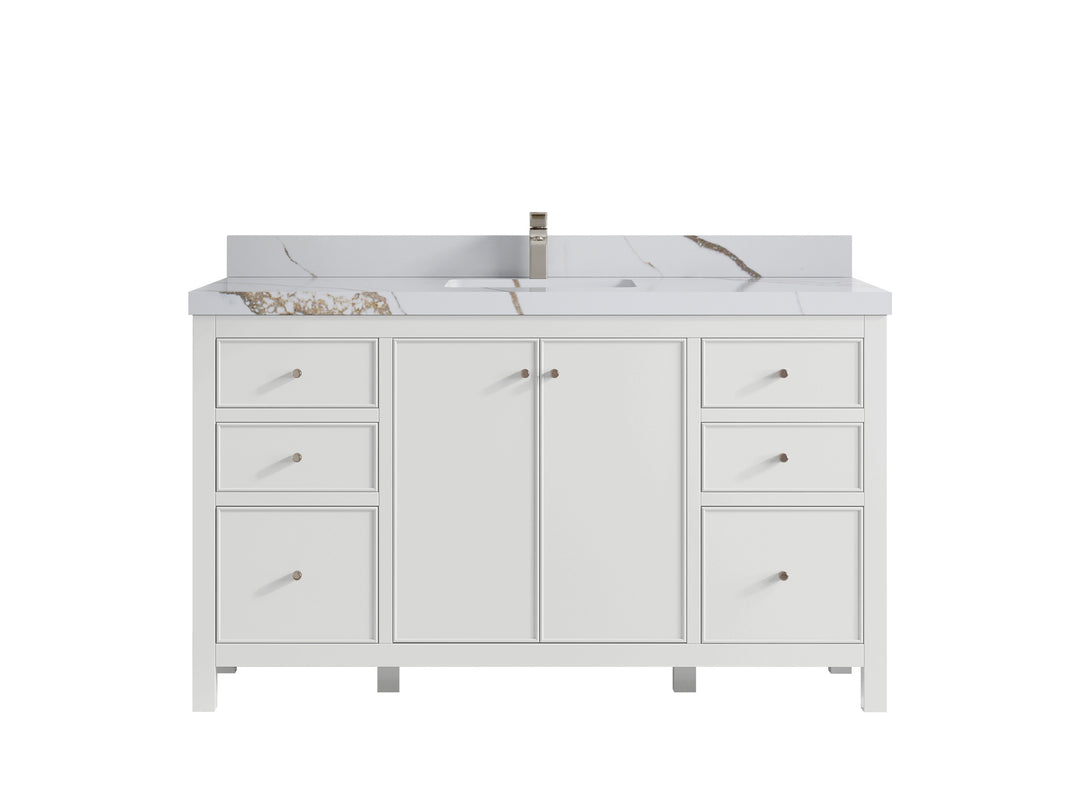 Chicago 60 in. W x 22 in. D Single Sink Bathroom Vanity