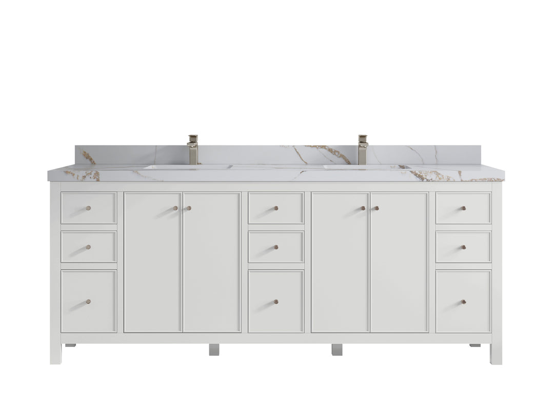 Chicago 84 in. W x 22 in. D Double Sink Bathroom Vanity