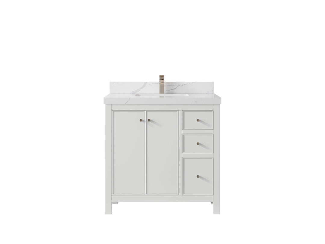 Chicago 36 in. W x 22 in. D Center Sink Bathroom Vanity