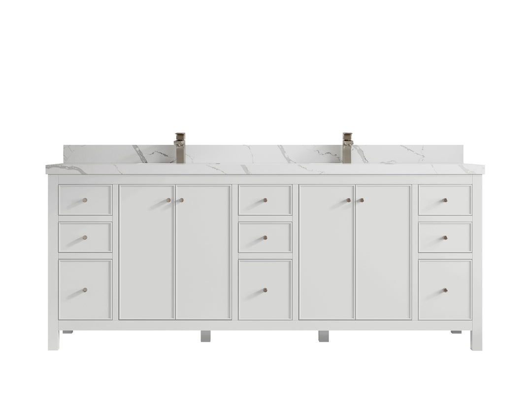 Chicago 84 in. W x 22 in. D Double Sink Bathroom Vanity