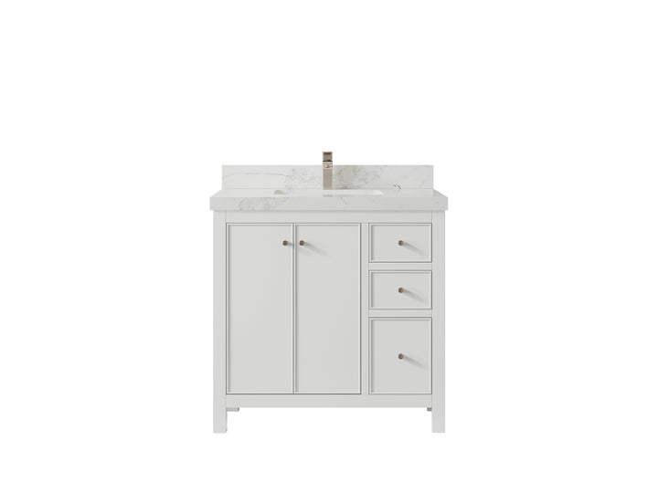 Chicago 36 in. W x 22 in. D Center Sink Bathroom Vanity - photo 41