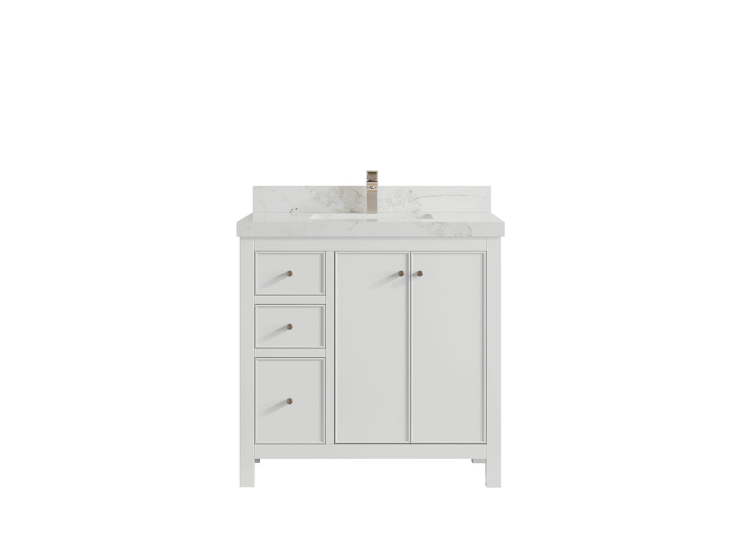 Chicago 36 in. W x 22 in. D Center Sink Bathroom Vanity