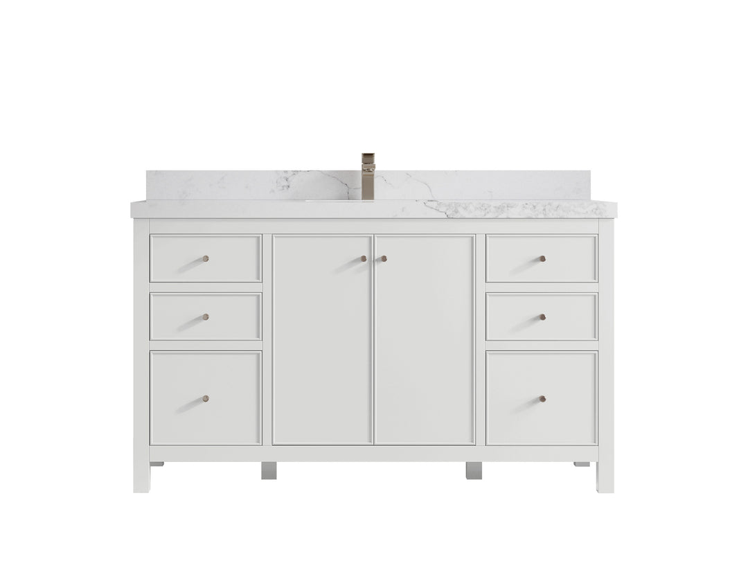 Chicago 60 in. W x 22 in. D Single Sink Bathroom Vanity