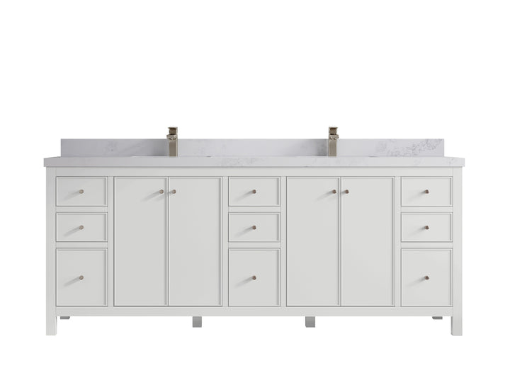 Chicago 84 in. W x 22 in. D Double Sink Bathroom Vanity - photo 15