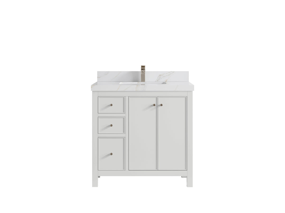 Chicago 36 in. W x 22 in. D Center Sink Bathroom Vanity