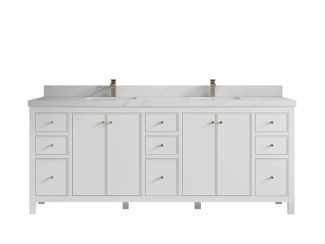 Chicago 84 in. W x 22 in. D Double Sink Bathroom Vanity