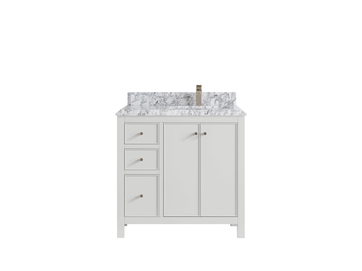 Chicago 36 in. W x 22 in. D Right Offset Sink Bathroom Vanity - photo 22