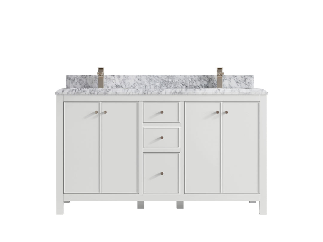 Chicago 60 in. W x 22 in. D Double Sink Bathroom Vanity
