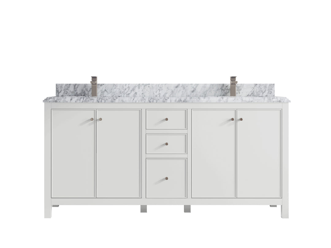 Chicago 72 in. W x 22 in. D Double Sink Bathroom Vanity