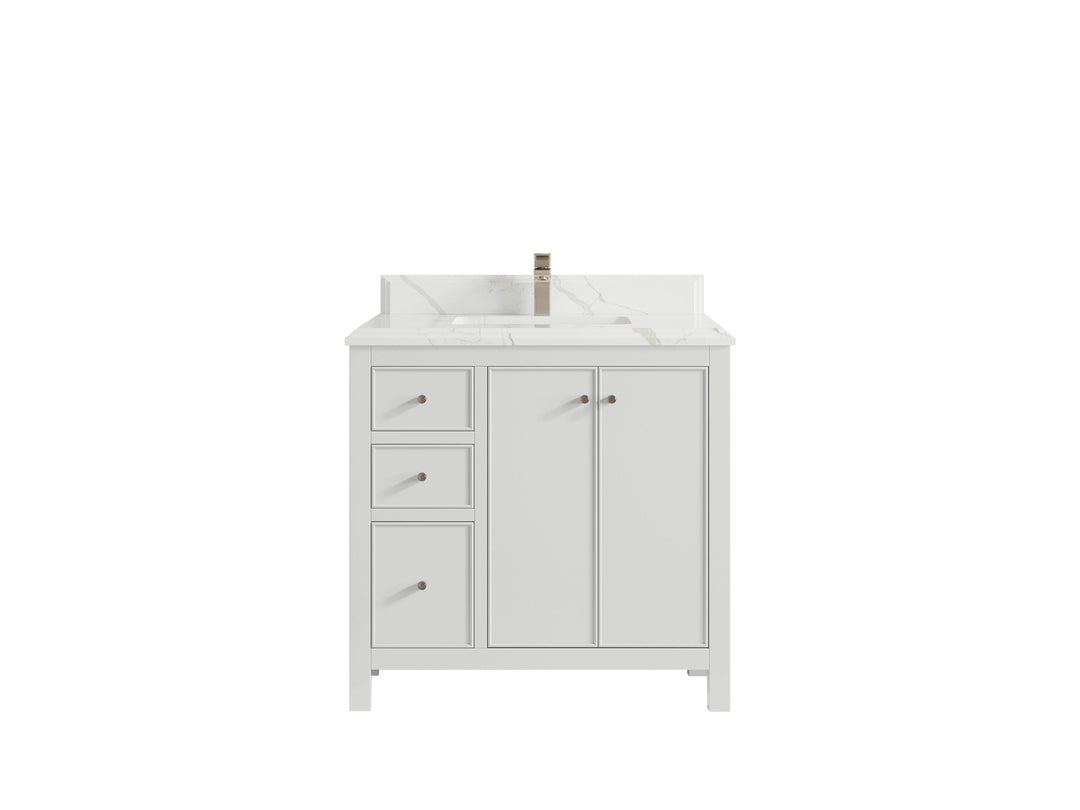Chicago 36 in. W x 22 in. D Center Sink Bathroom Vanity
