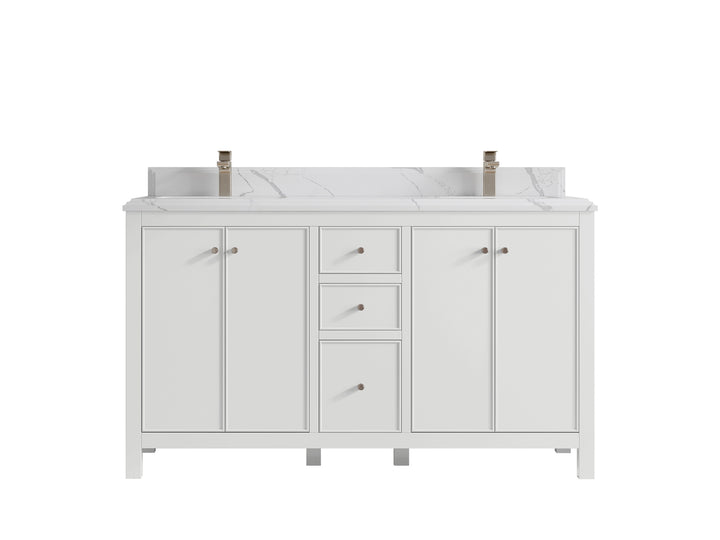 Chicago 60 in. W x 22 in. D Double Sink Bathroom Vanity - photo 25