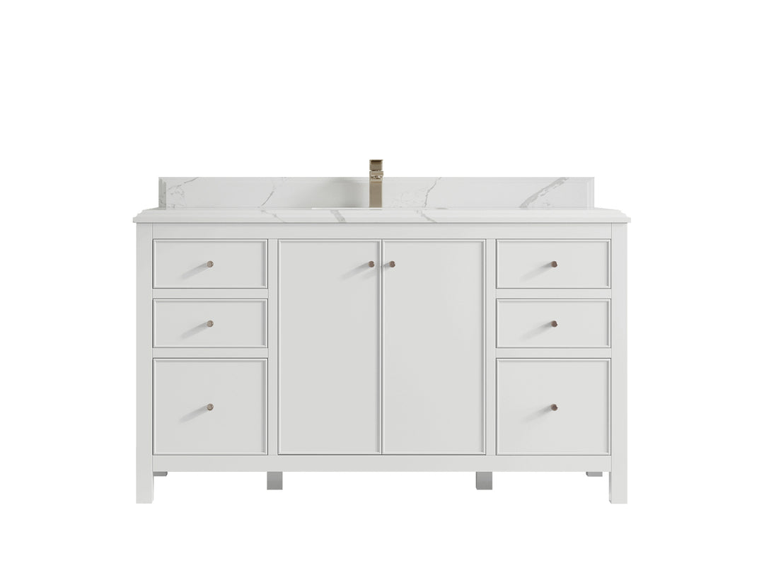 Chicago 60 in. W x 22 in. D Single Sink Bathroom Vanity