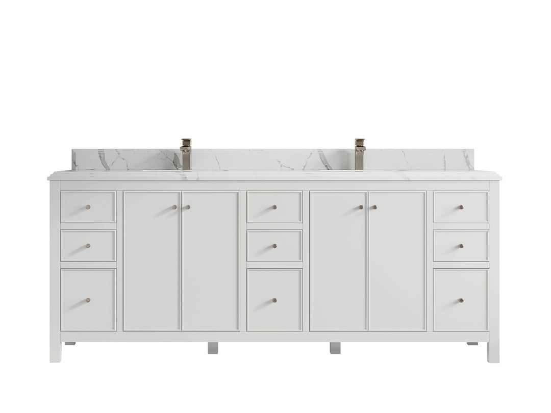 Chicago 84 in. W x 22 in. D Double Sink Bathroom Vanity