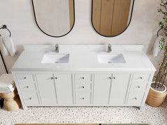 Chicago 84 in. W x 22 in. D Double Sink Bathroom Vanity - photo 24