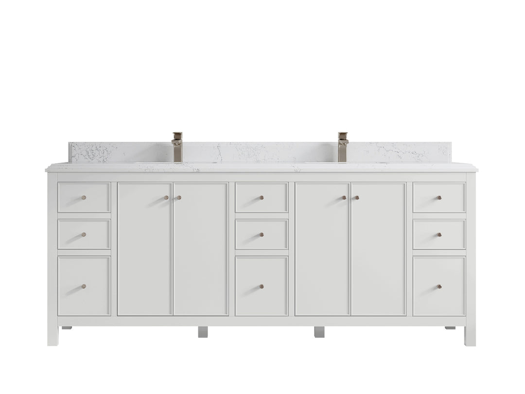 Chicago 84 in. W x 22 in. D Double Sink Bathroom Vanity
