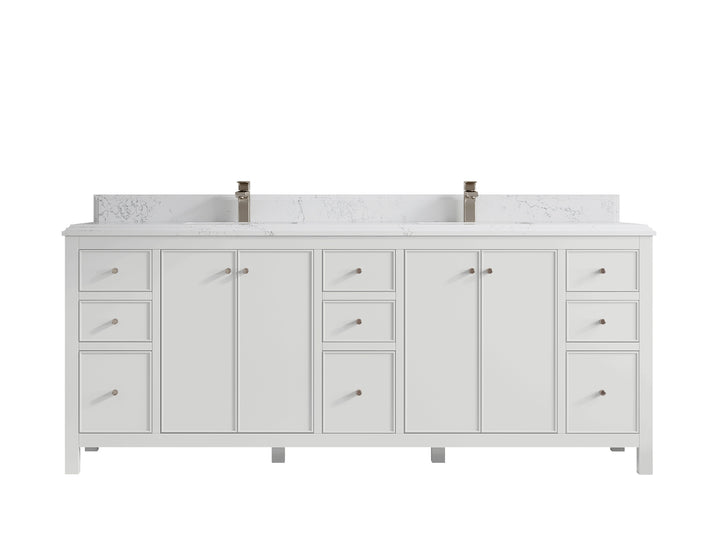 Chicago 84 in. W x 22 in. D Double Sink Bathroom Vanity - photo 25