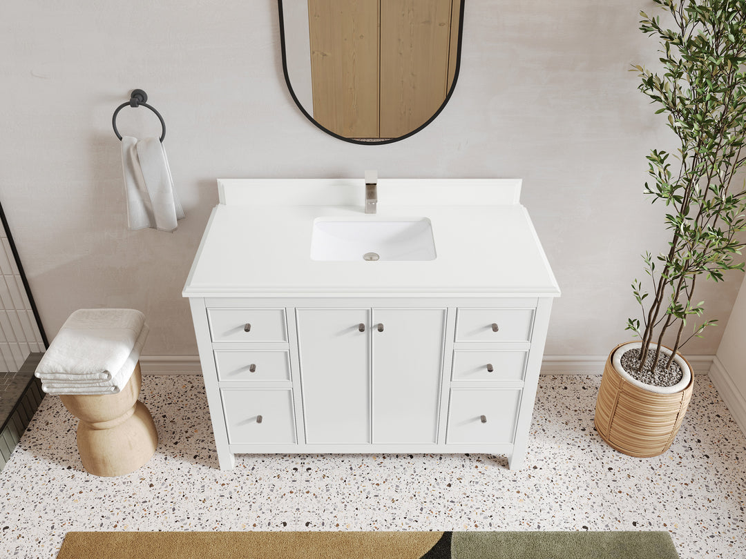 Chicago 48 in. W x 22 in. D Single Sink Bathroom Vanity