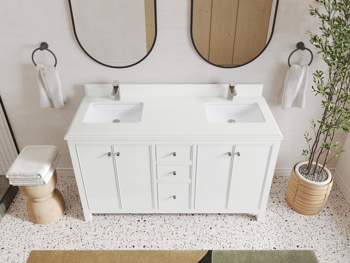 Chicago 60 in. W x 22 in. D Double Sink Bathroom Vanity - photo 28
