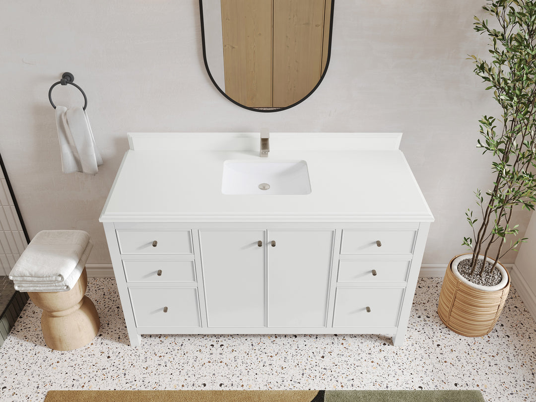 Chicago 60 in. W x 22 in. D Single Sink Bathroom Vanity