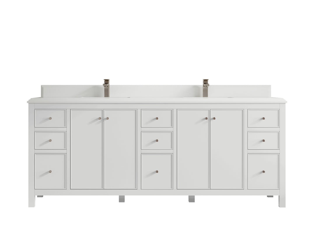 Chicago 84 in. W x 22 in. D Double Sink Bathroom Vanity