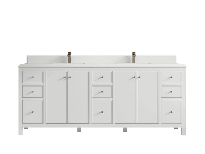 Chicago 84 in. W x 22 in. D Double Sink Bathroom Vanity - photo 27