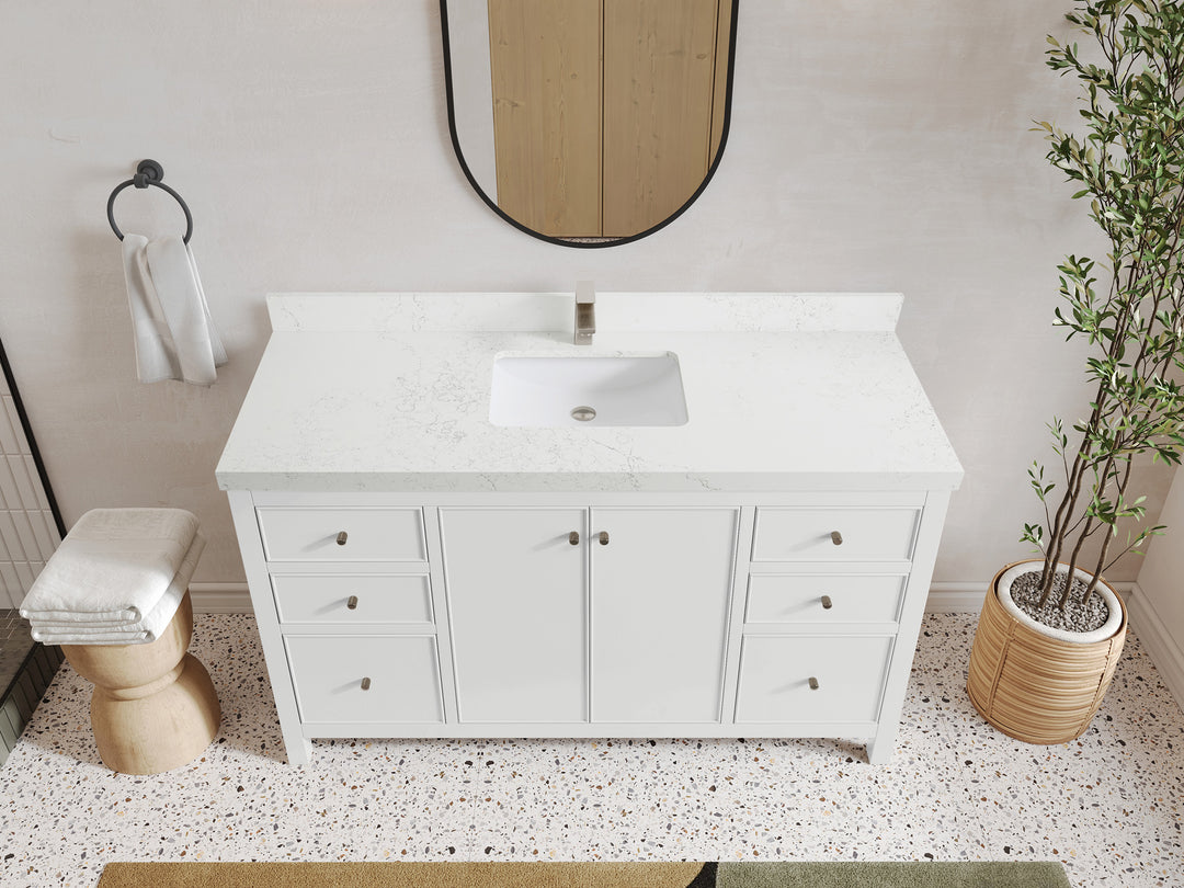 Chicago 60 in. W x 22 in. D Single Sink Bathroom Vanity
