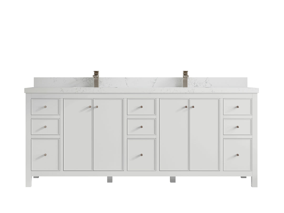 Chicago 84 in. W x 22 in. D Double Sink Bathroom Vanity