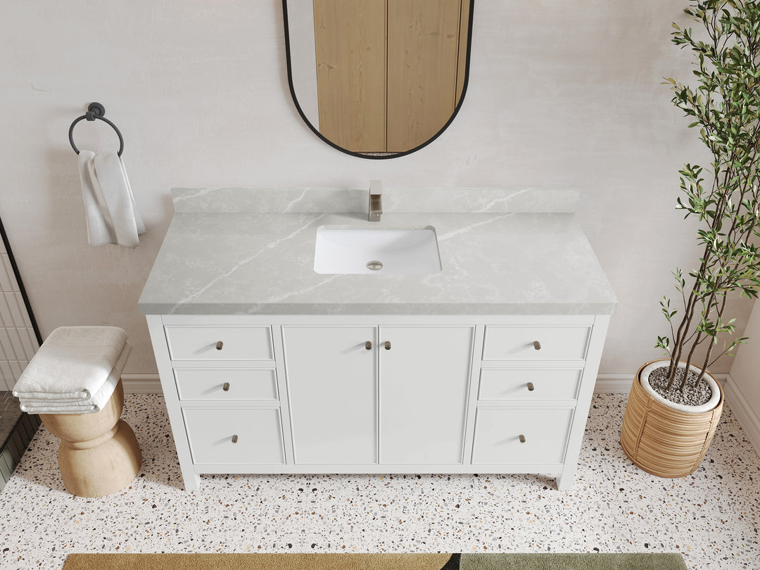 Chicago 60 in. W x 22 in. D Single Sink Bathroom Vanity