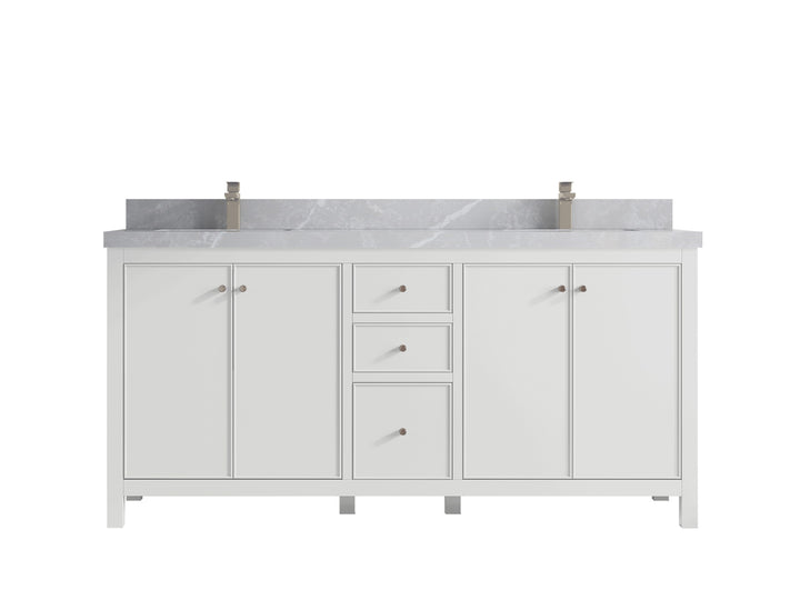 Chicago 72 in. W x 22 in. D Double Sink Bathroom Vanity - photo 33