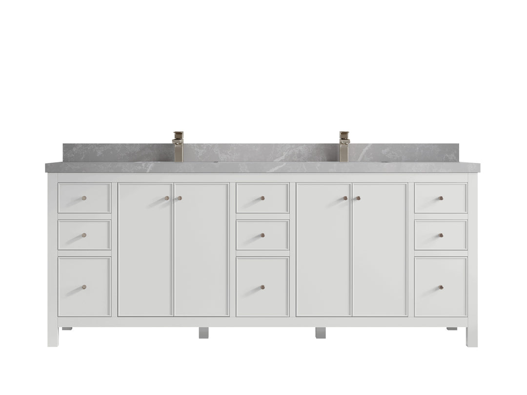 Chicago 84 in. W x 22 in. D Double Sink Bathroom Vanity